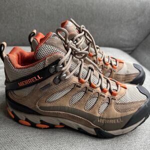 Merrell Moab WP Trail Hiking Shoes Dark Brown Men’s 7 Waterproof